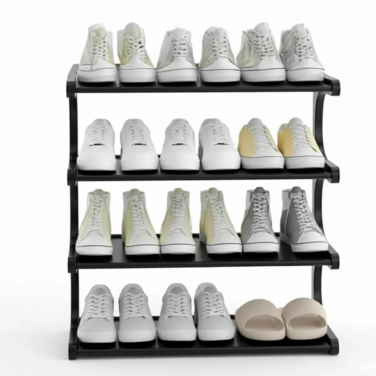 IRM - Zapatero Organizador de zapatos Repisa Rack Color Negro
