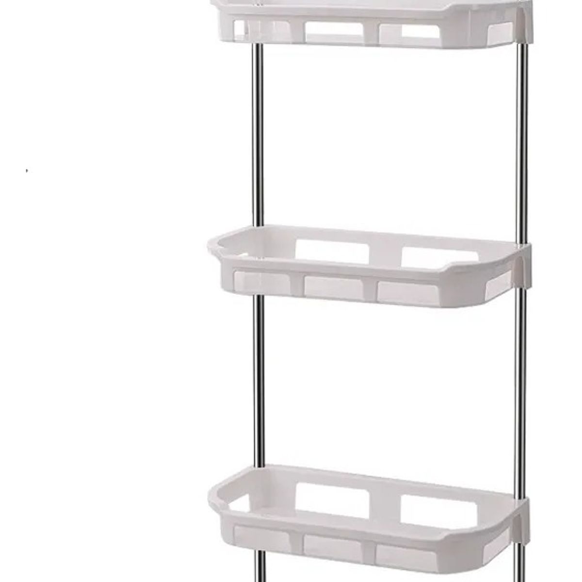 GENERICO - Estante Organizador Para Baño Tres Niveles Con Pie De Apoyo
