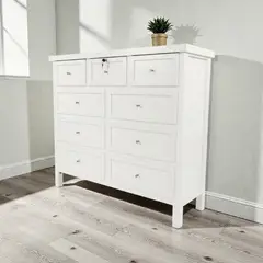 GENERICO - Comoda de madera lacada 9 cajones ( rieles telescópicos ) MGR MUEBLES