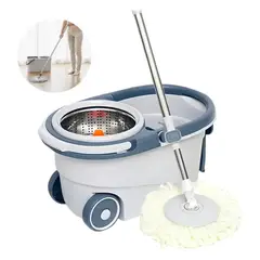 GENERICO - Trapero Mopa 360 Centrifuga Giratoria Trapeador Balde Microf Variado