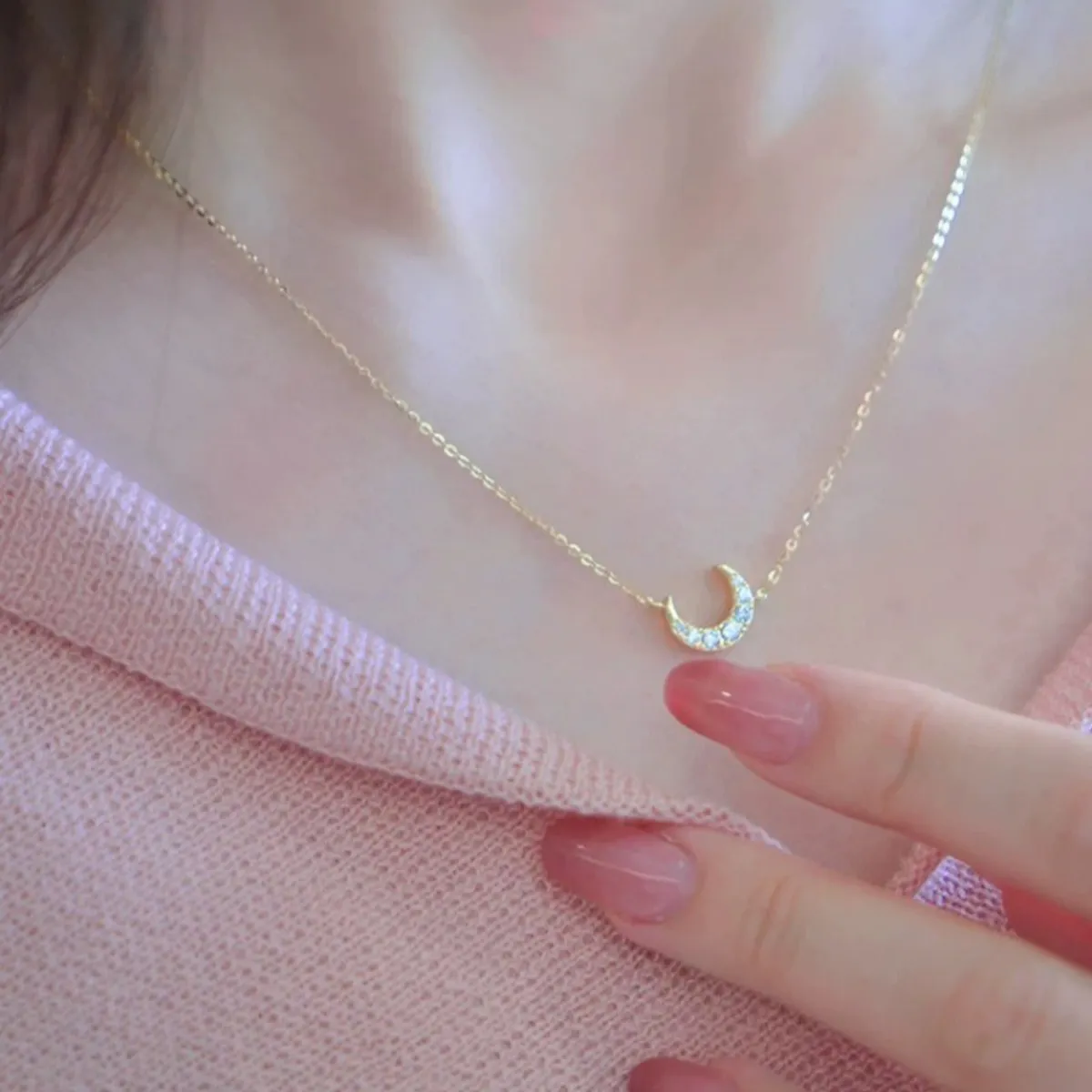 LUX JOYAS - Collar Plata 925 Luna Bri Lad