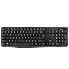 GENIUS - Teclado Cable USB Resistente A Derrames KB-117 Negro