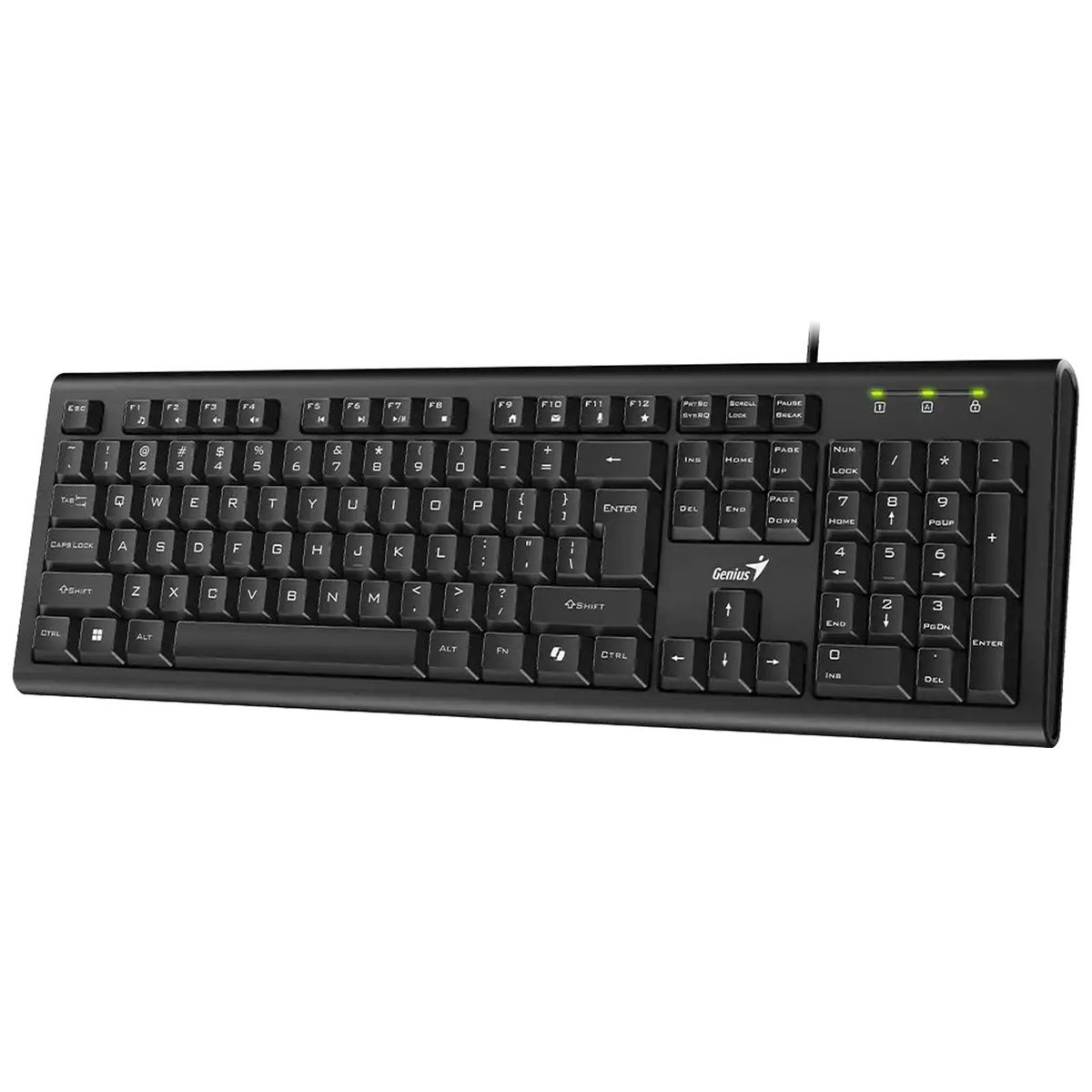 GENIUS - Teclado Cable USB Resistente A Derrames Genius KB-113 Negro