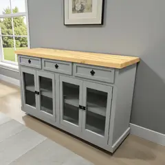 GENERICO - BUFFET RUSTICO DE MADERA LACADO MGR MUEBLES