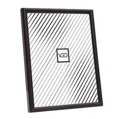 VGO - Marco plástico color Negro 40x50 cm Negro