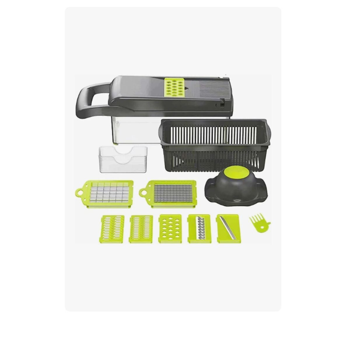 GENERICO - Rallador Picador De Verduras Juego Multiusos De 15 Pcs