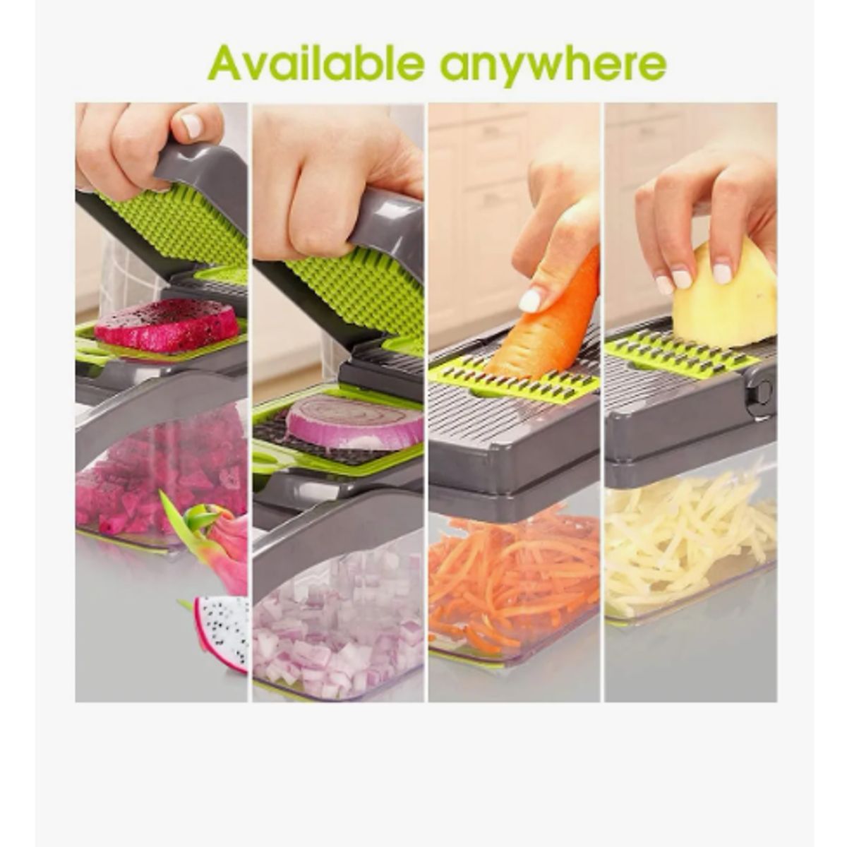 GENERICO - Rallador Picador De Verduras Juego Multiusos De 15 Pcs