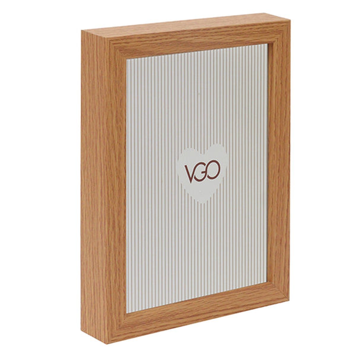 VGO - Marco madera tipo box Beige 13x18 cm Beige