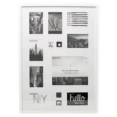 VGO - Marco madera Collage Blanco 50x70 cm 13F Blanco