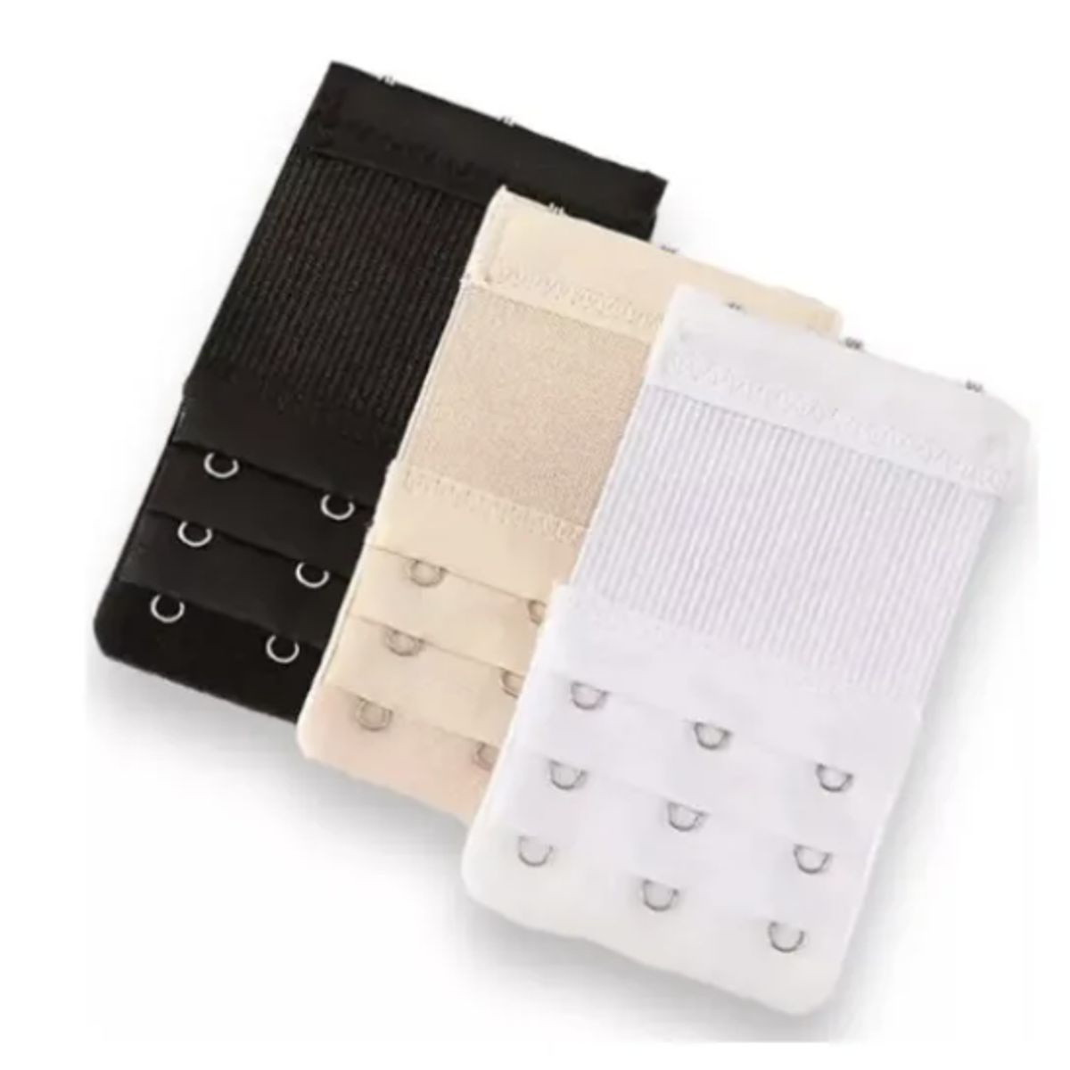 GENERICO - Pack X3 Extensores Para Sostén De Mujer 3 Broches Surtido