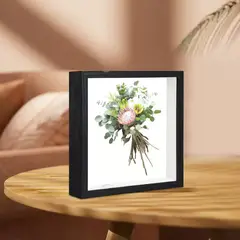 VGO - MARCO 50x50 MDF-VIDRIO SHADOW BOX Negro
