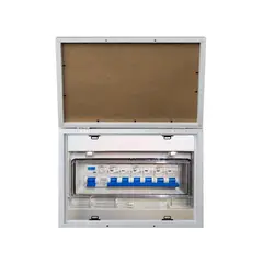 VGO - Caja madera con bisagra 52x42 tapa cajas de electricidad Negro