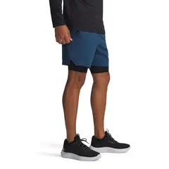 UNDER ARMOUR - Short UA Vanish Woven 2 En 1 Azul Hombre