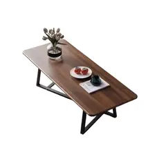 GENERICO - Mesa de Centro Rectangular Elegante Color Cafe