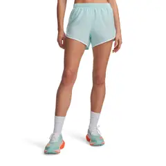 UNDER ARMOUR - Short UA Fly-By 3" Celeste Mujer