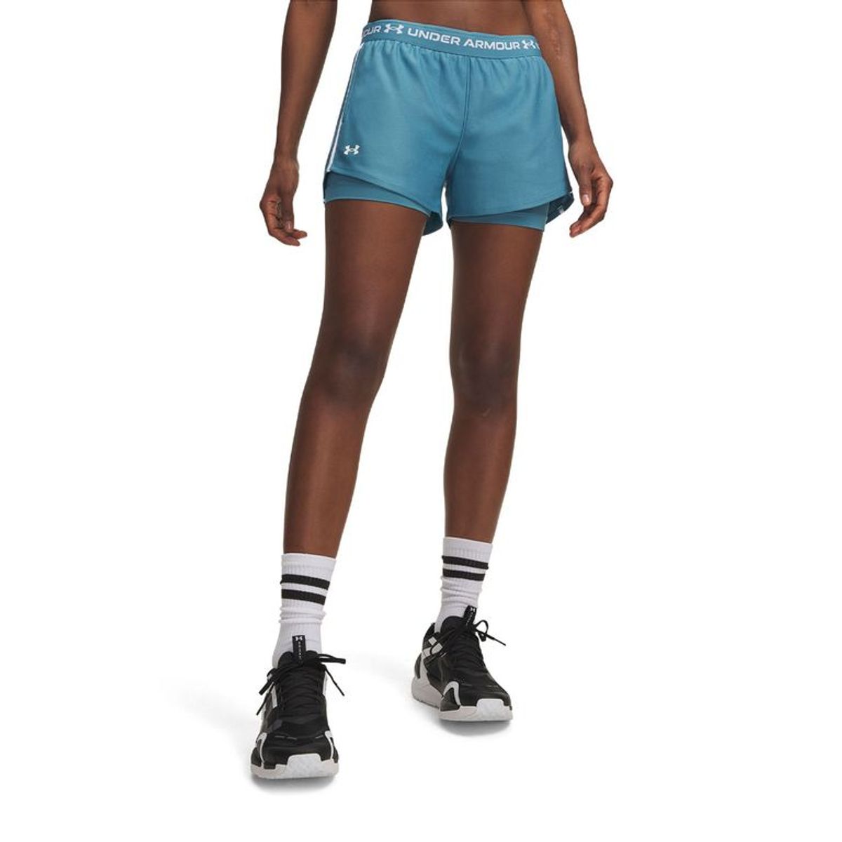 UNDER ARMOUR - Short UA Tech Play Up 2 En 1 Azul Mujer UNDER ARMOUR