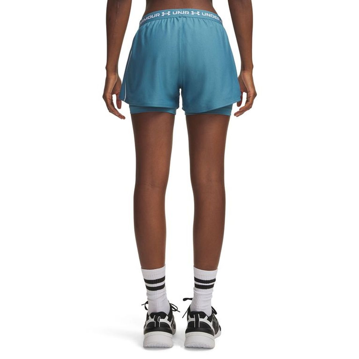 UNDER ARMOUR - Short UA Tech Play Up 2 En 1 Azul Mujer UNDER ARMOUR