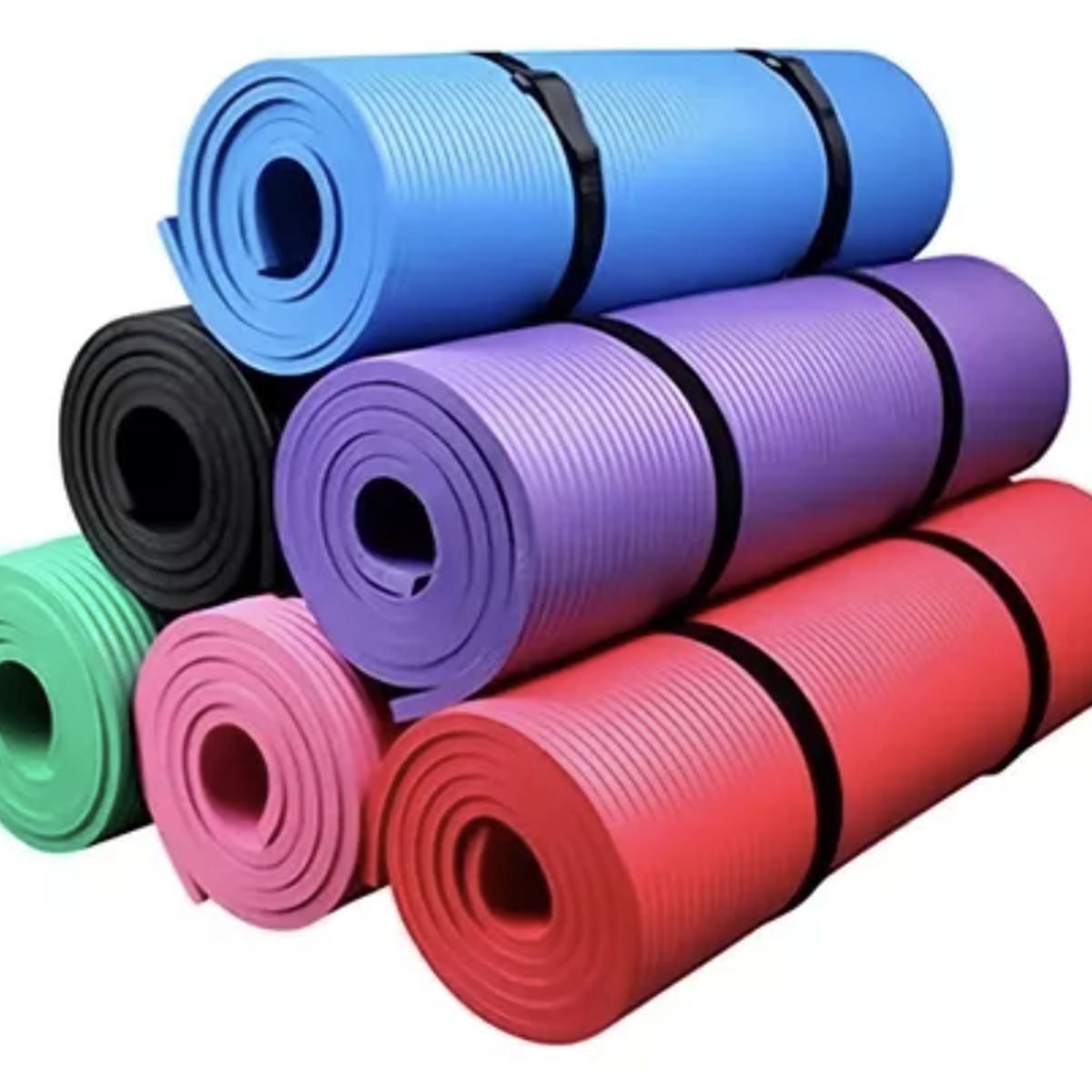 UNO - Mat Yoga Color Aleatorio 10 Mm Alfombra Resistente Pilates Extra Gruesa