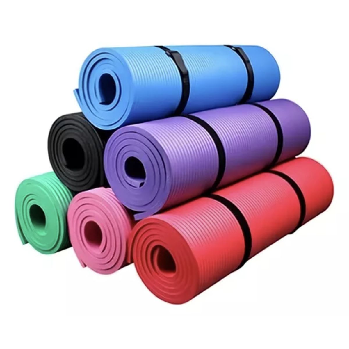 UNO - Mat Yoga Color Aleatorio 10 Mm Alfombra Resistente Pilates Extra Gruesa