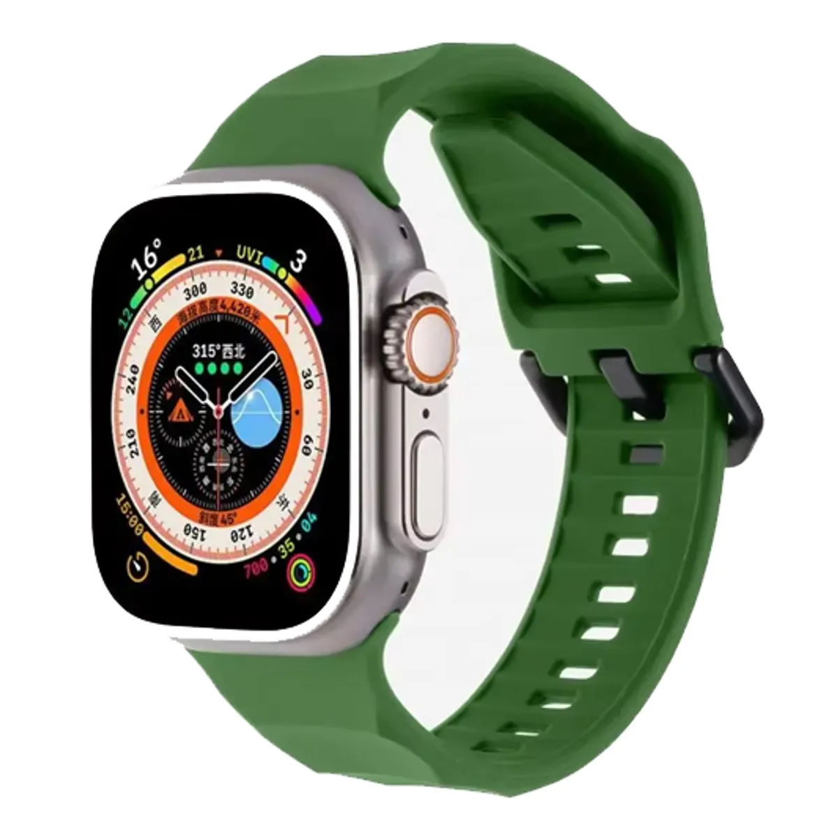 GENERICO - Correa Silicona Deportiva Para Apple Watch 44 / 45 46 / 49mm