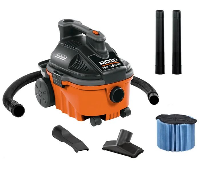 RIDGID Aspiradora Industrial 15 L 5 HP Seco‑Mojado WD‑4075 220V 50883
