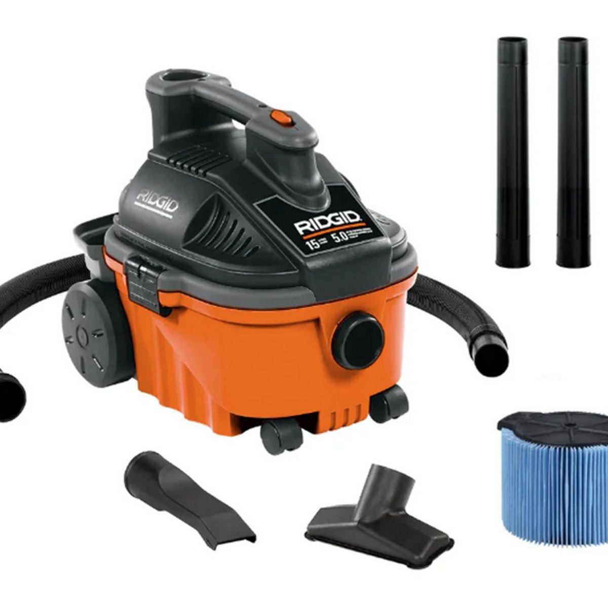 RIDGID - Aspiradora Industrial RIDGID 15 L 5 HP Seco‑Mojado WD‑4075 220V