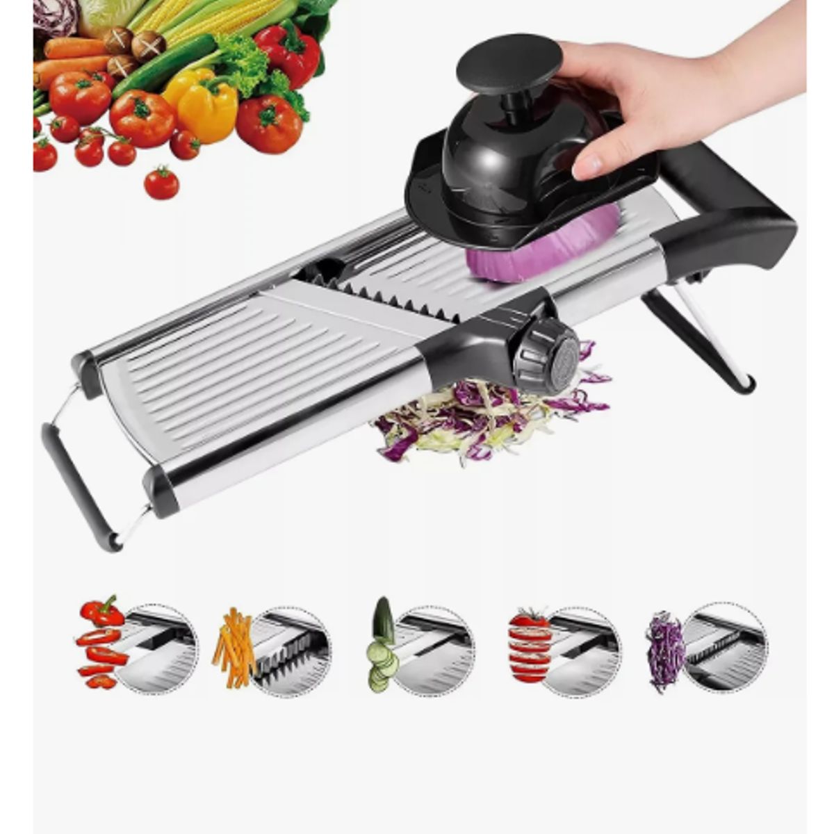 GENERICO - Mandolina Cortador Verduras Rallador Verduras Picador Cocina