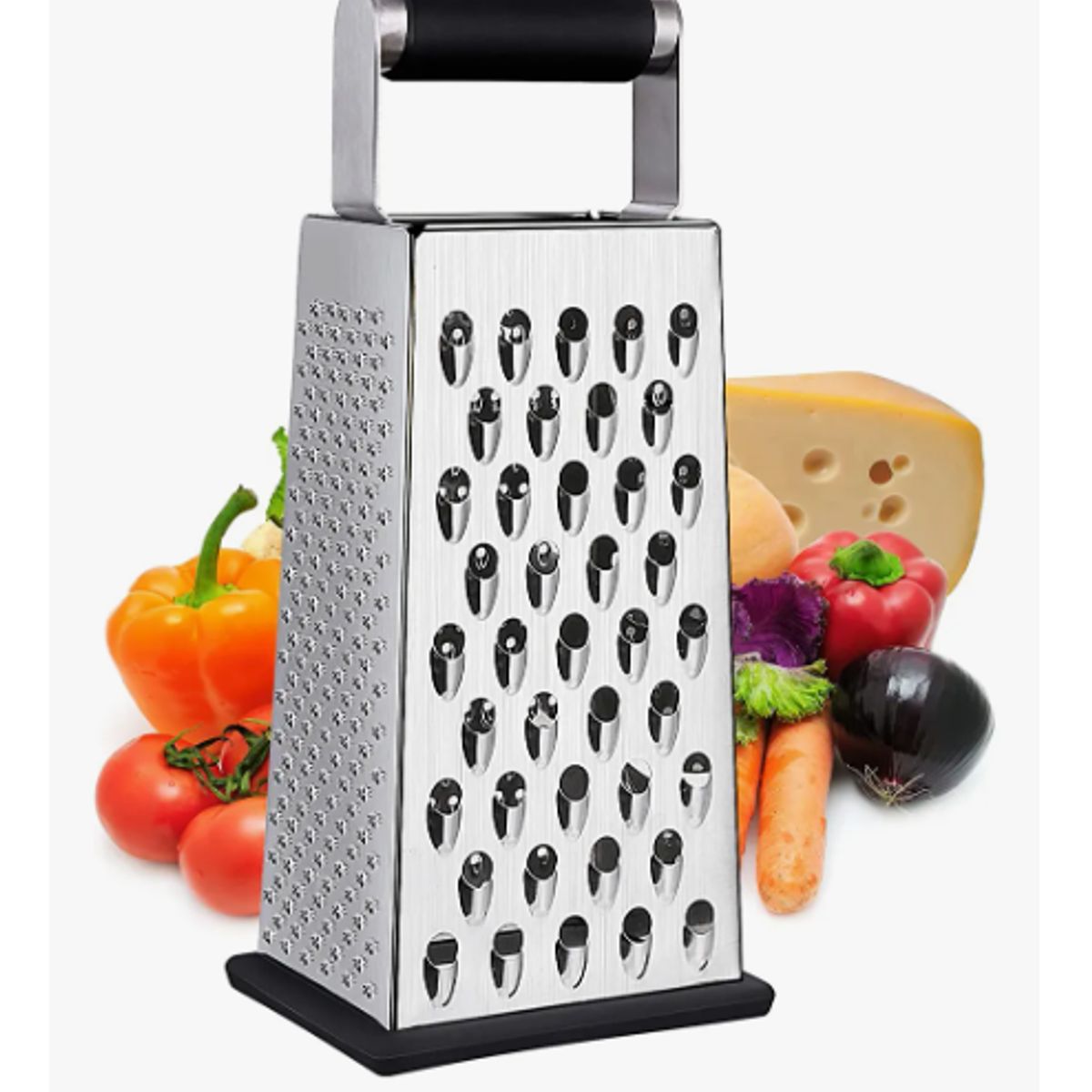GENERICO - Estropajo De 4 Caras Para Zanahoria Y Queso De Cocina