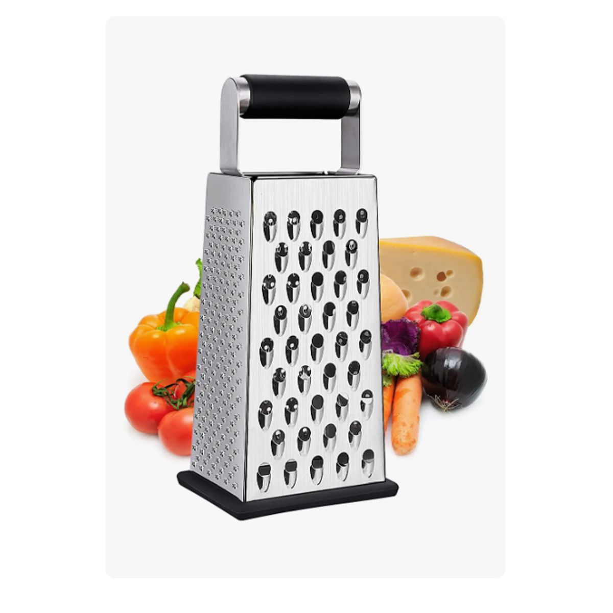 GENERICO - Estropajo De 4 Caras Para Zanahoria Y Queso De Cocina