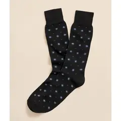 BROOKS BROTHERS - Calcetines Hombre Cotton Blend Foulard Negro