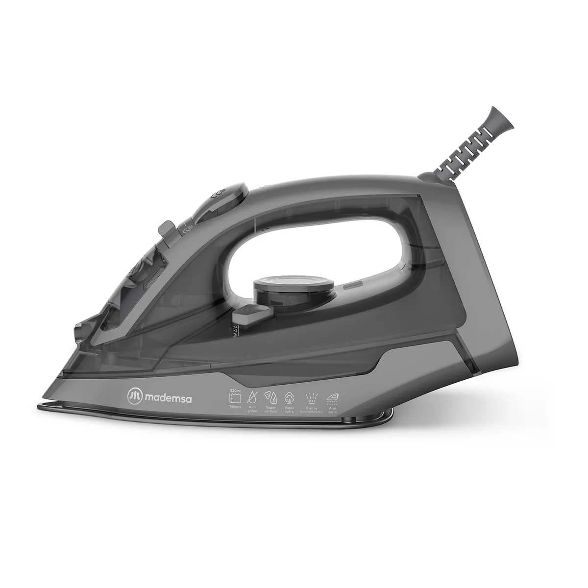 MADEMSA - Plancha Con Base De Cerámica Vapor Vertical MIR30