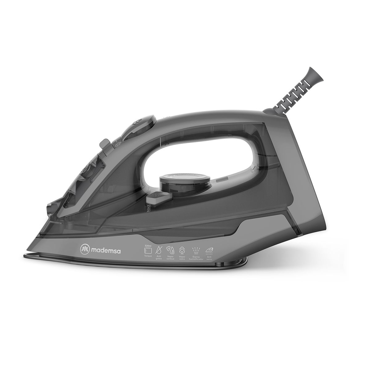 MADEMSA - Plancha Con Base De Cerámica Vapor Vertical MIR30
