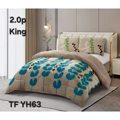 GENERICO - Cubrecama de Invierno Plush con Chiporro King Beige TFYH63