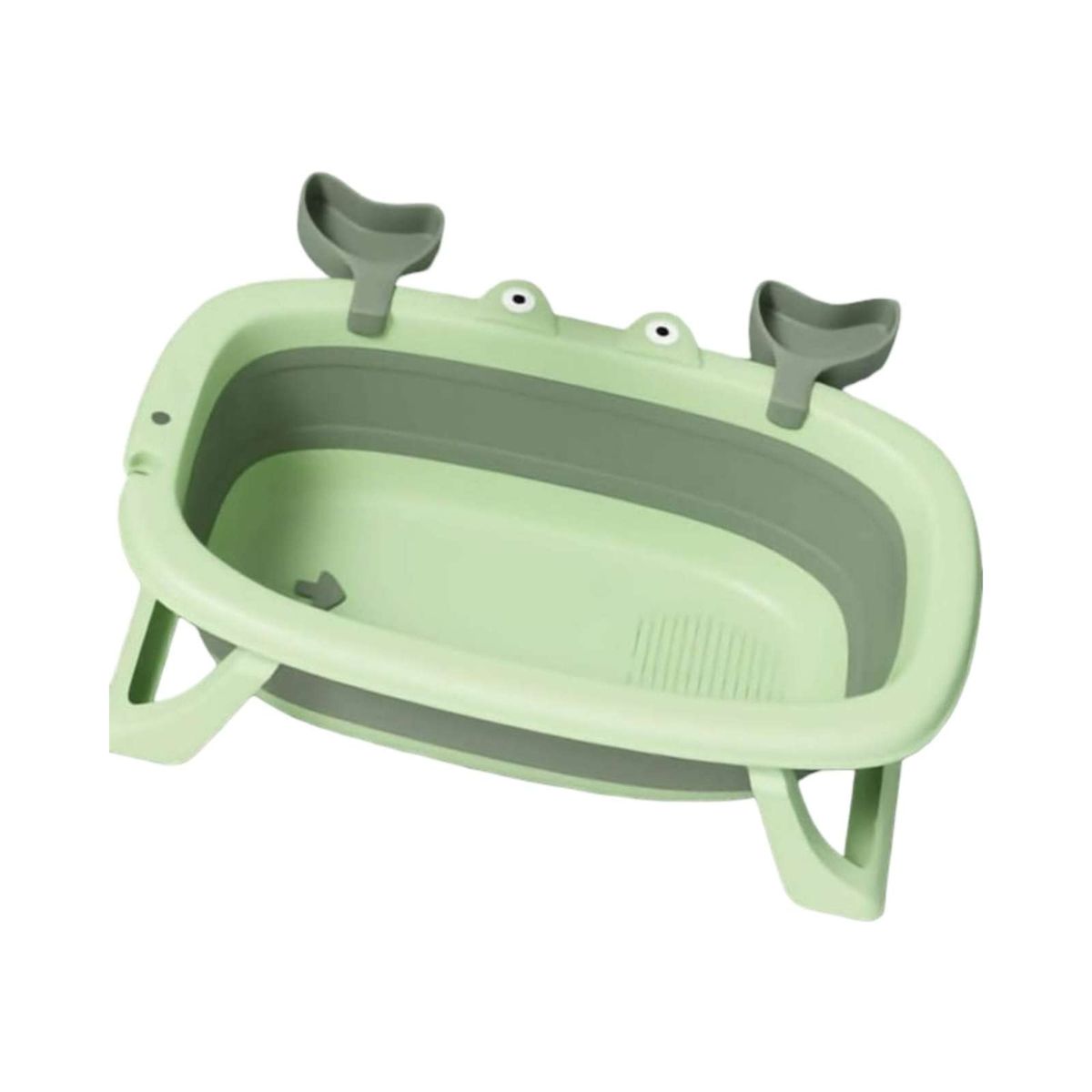 GENERICO - BAÑERA BEBE TINA PLEGABLE CANGREJO VERDE