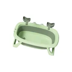GENERICO - BAÑERA BEBE TINA PLEGABLE CANGREJO VERDE