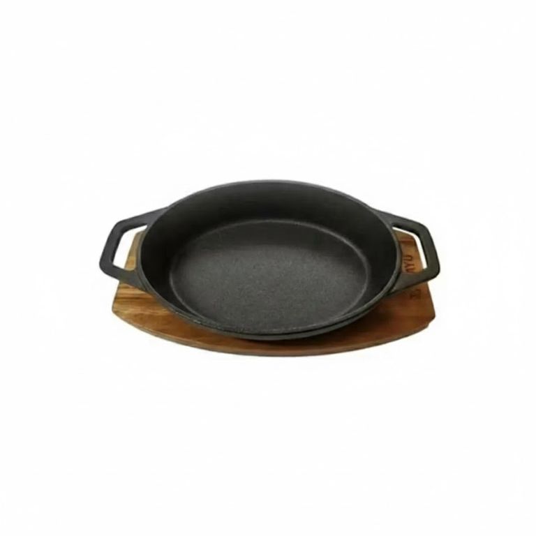 WAYU CASEROLA IRON CAST BASE MADERA
