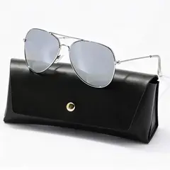 POLASUP - Lentes Gafas de sol de aviador piloto para hombre y mujer 100 % protección UV clásicas