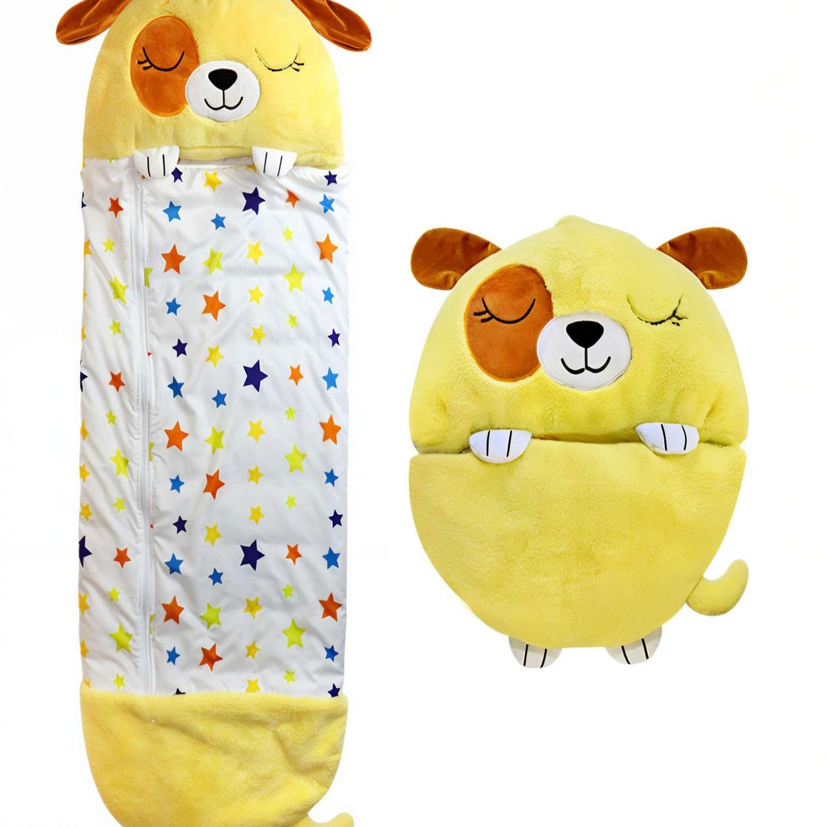 GENERICO - SACO EN FORMA DE PERRITO PARA DORMIR COLOR AMARILLO