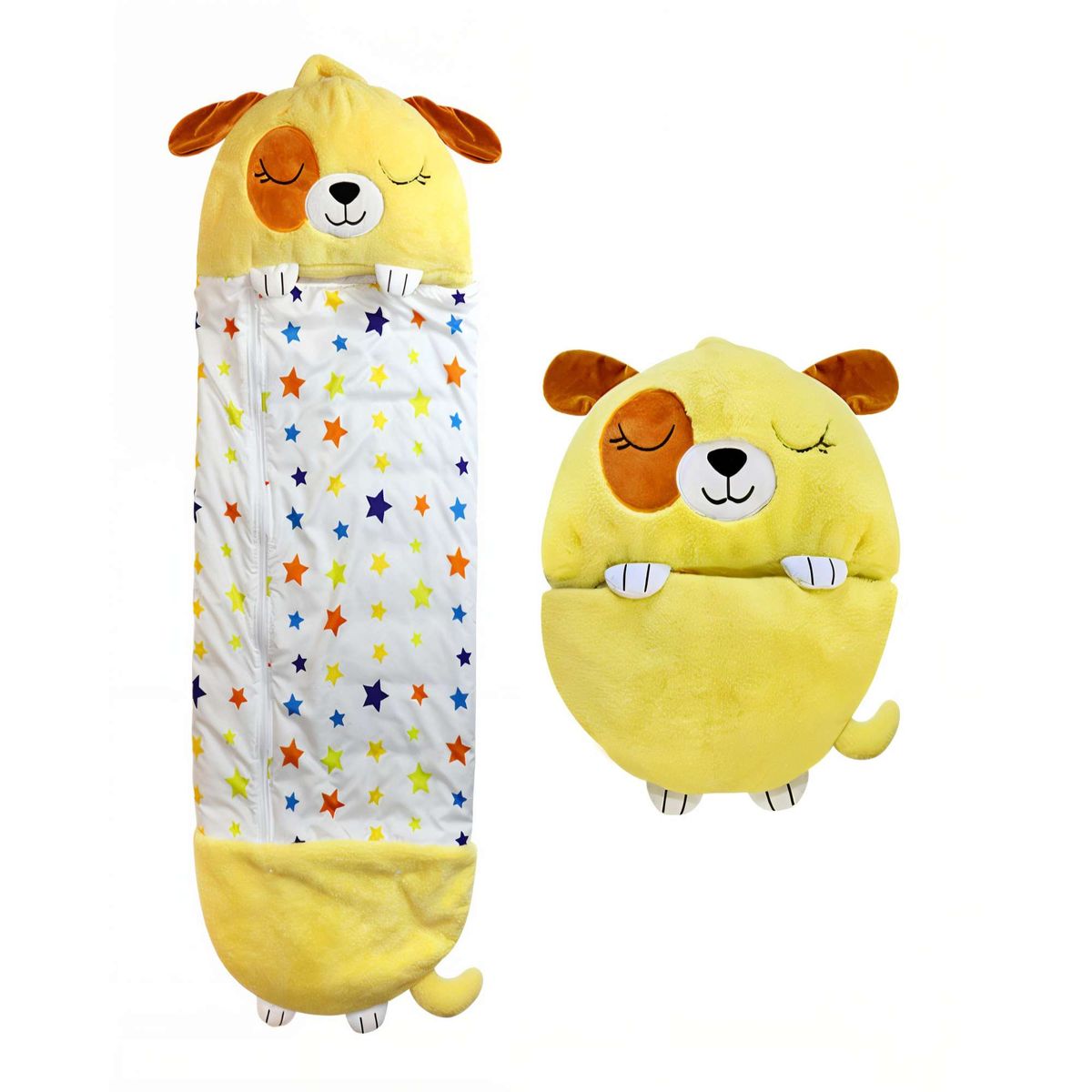 GENERICO - SACO EN FORMA DE PERRITO PARA DORMIR COLOR AMARILLO