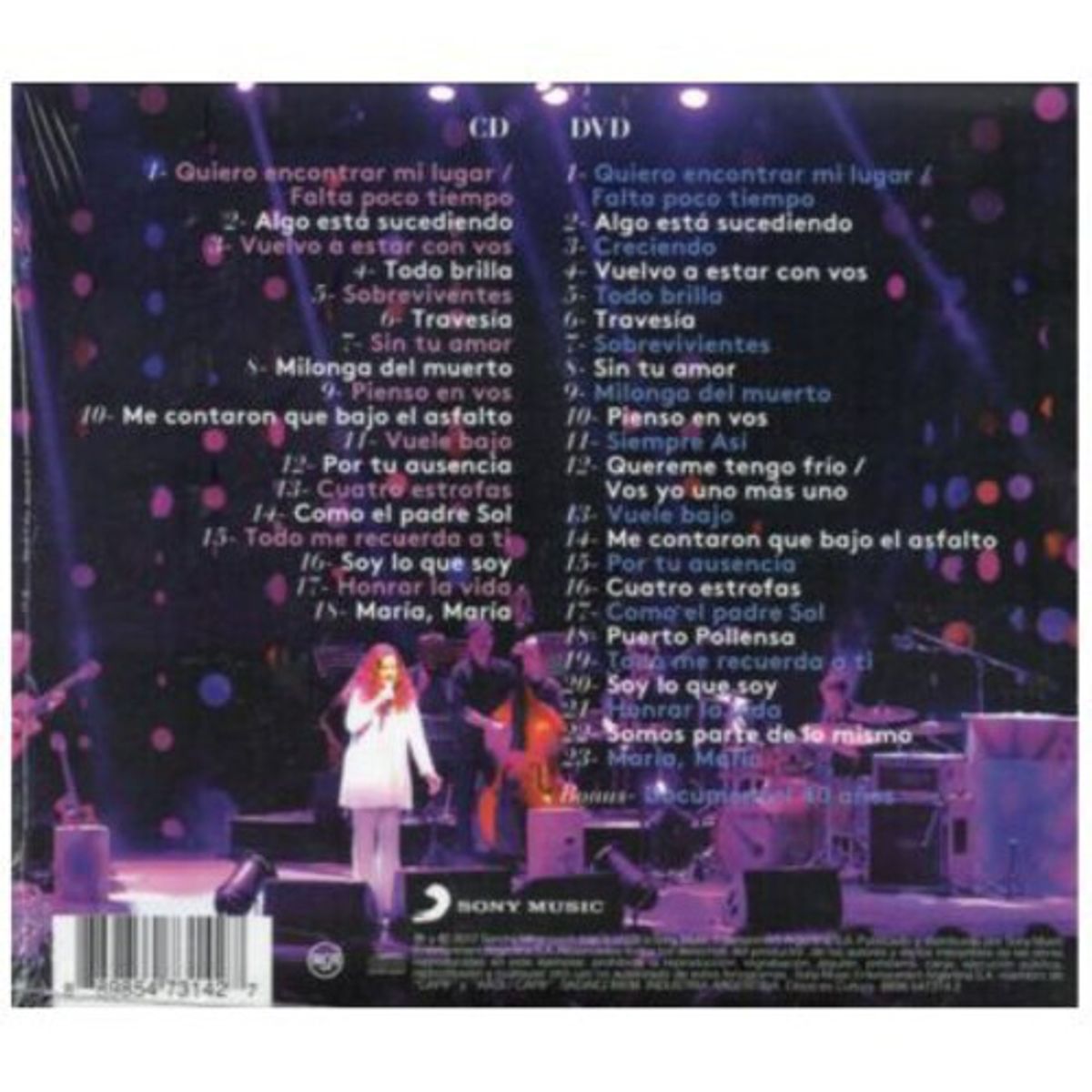 GENERICO - SANDRA MIHANOVICH - 40 AÑOS DE MUSICA (DIGIPACK) (CD+DVD) / CD