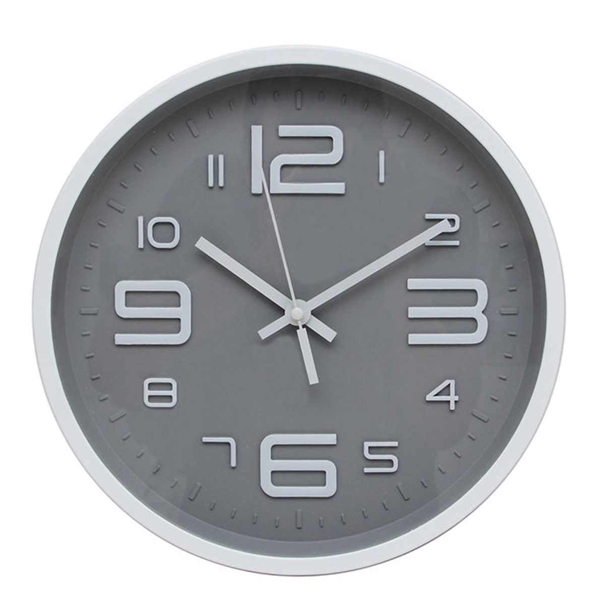 VGO - Reloj de pared  Blanco 30 cm