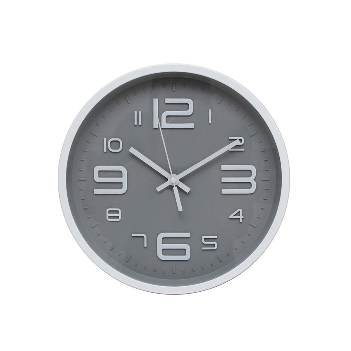 VGO - Reloj de pared  Blanco 30 cm