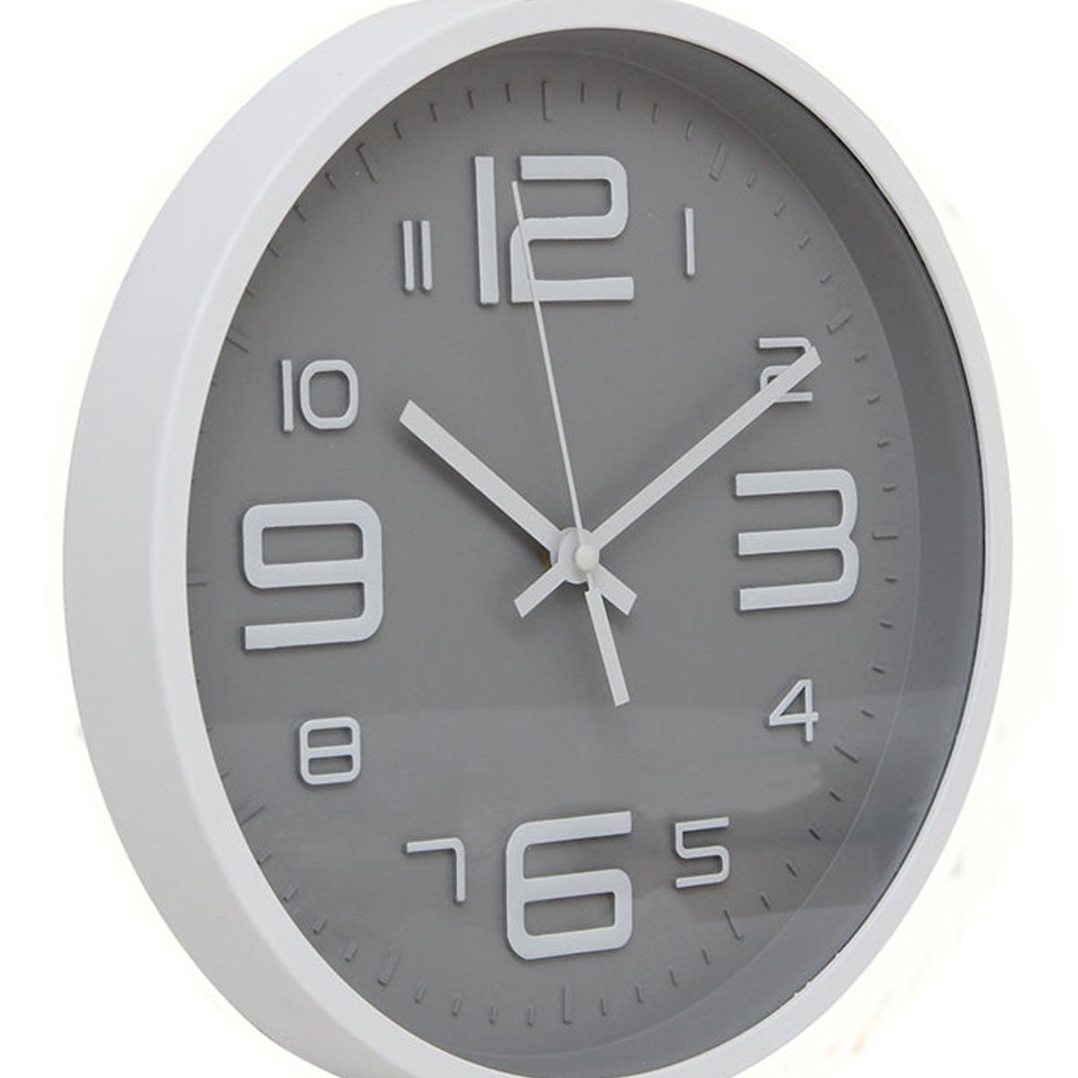VGO - Reloj de pared  Blanco 30 cm
