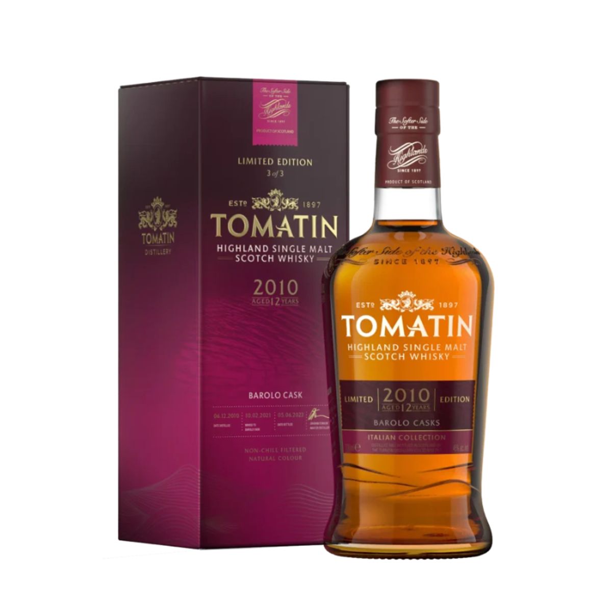 TOMATIN - Whisky Tomatin Italian Collection Barolo Edition