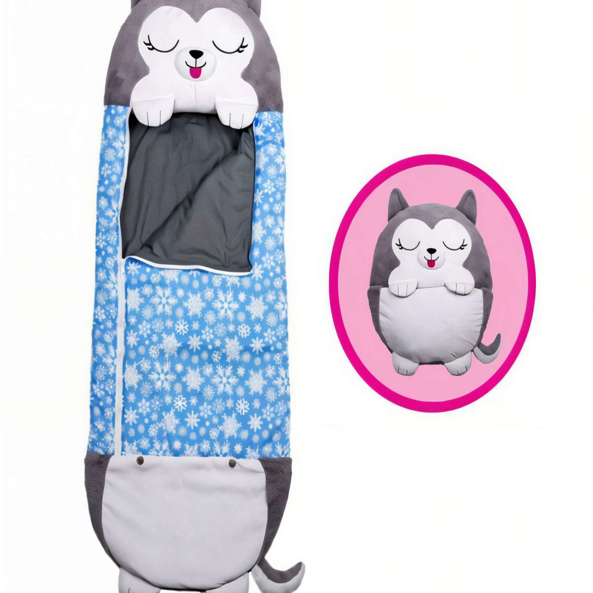 GENERICO - SACO PARA DORMIR EN FORMA DE GATITO 20CMX50CM COLOR GRIS