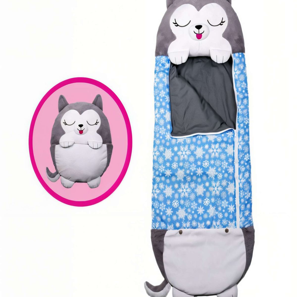 GENERICO - SACO PARA DORMIR EN FORMA DE GATITO 20CMX50CM COLOR GRIS