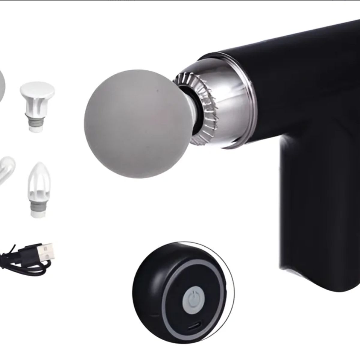 IRM - Masajeador Muscular Fascial Massage Gun Negro