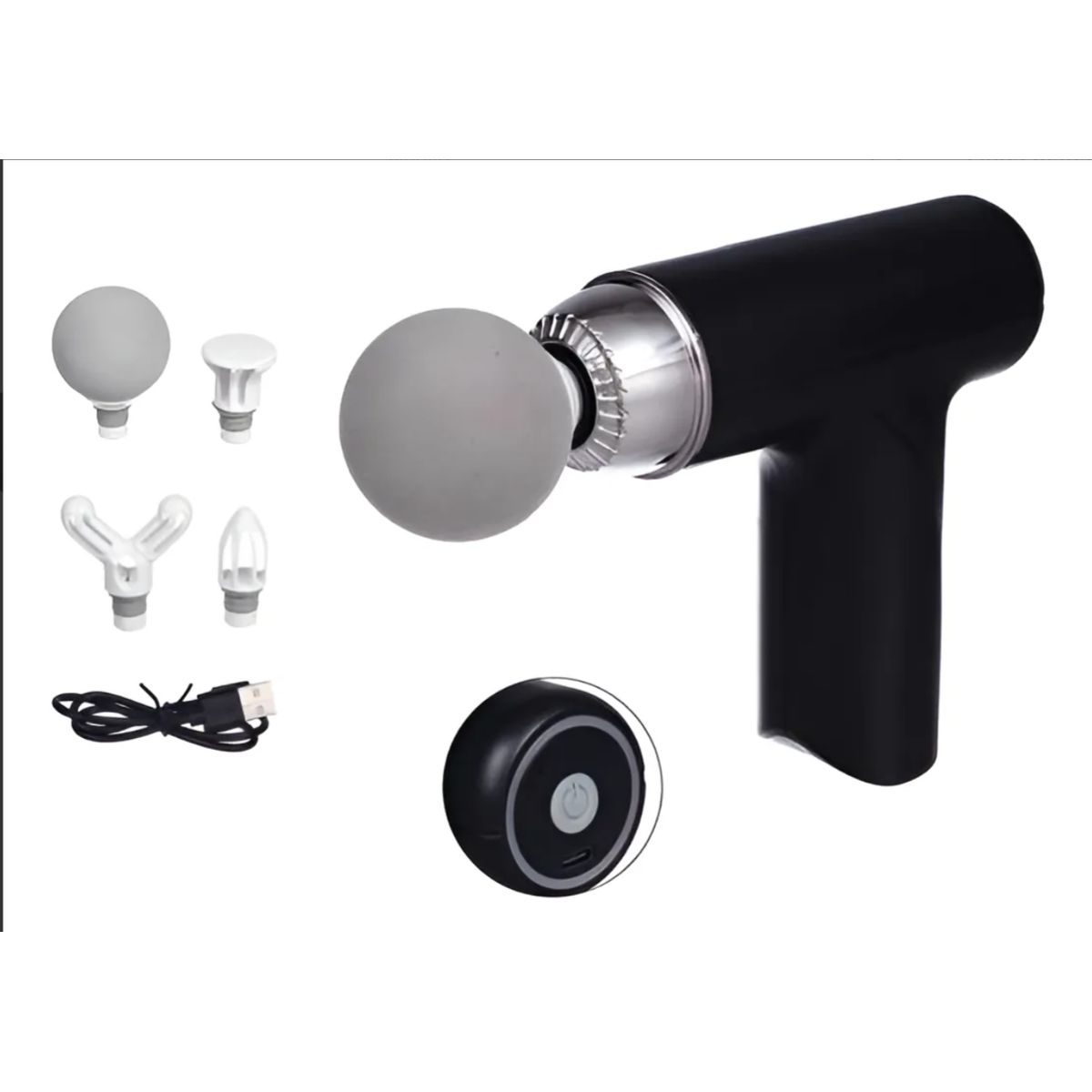 IRM - Masajeador Muscular Fascial Massage Gun Negro