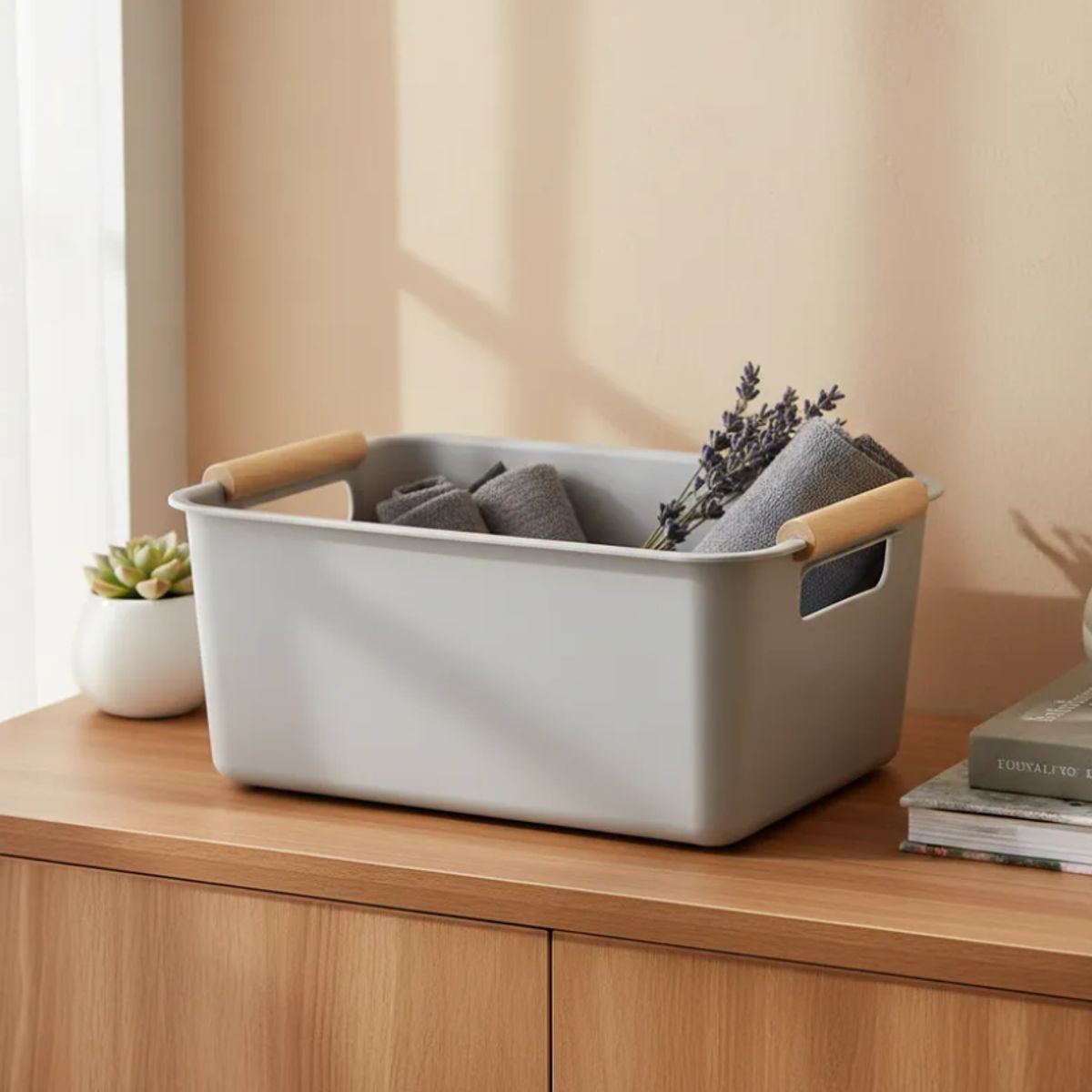 GENERICO - Caja Organizadora Plástica Multiuso 33x23x11cm