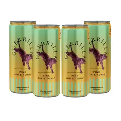 GENERICO - Cóctel Guerrilla Pink Gin&Tonic - Sin Alcohol x4
